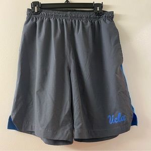 Rivalry Thread | Gray “UCLA” Blue Stripes Elastic Waist Athletic Shorts, S